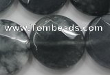 CCN1654 15.5 inches 25mm faceted coin candy jade beads