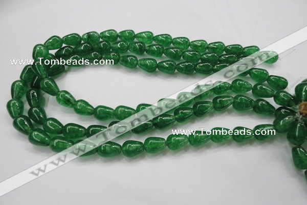 CCN1661 15.5 inches 10*14mm teardrop candy jade beads wholesale