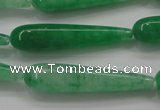 CCN1665 15.5 inches 8*40mm teardrop candy jade beads wholesale