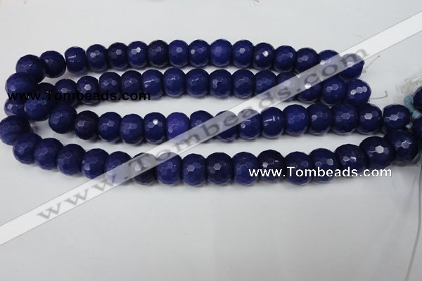 CCN173 15.5 inches 12*16mm faceted rondelle candy jade beads