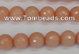 CCN1813 15 inches 10mm faceted round candy jade beads wholesale