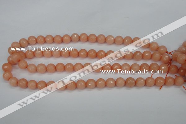 CCN1813 15 inches 10mm faceted round candy jade beads wholesale