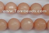 CCN1815 15 inches 14mm faceted round candy jade beads wholesale