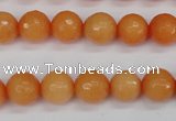 CCN1823 15 inches 10mm faceted round candy jade beads wholesale