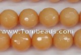 CCN1824 15 inches 12mm faceted round candy jade beads wholesale