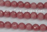 CCN1832 15 inches 8mm faceted round candy jade beads wholesale