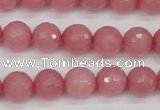 CCN1833 15 inches 10mm faceted round candy jade beads wholesale