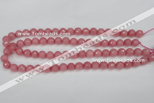 CCN1833 15 inches 10mm faceted round candy jade beads wholesale