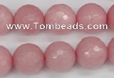 CCN1835 15 inches 14mm faceted round candy jade beads wholesale