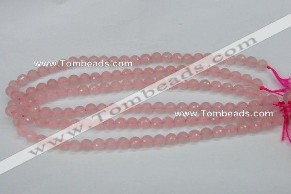 CCN1851 15 inches 6mm faceted round candy jade beads wholesale