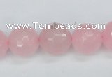 CCN1855 15 inches 14mm faceted round candy jade beads wholesale