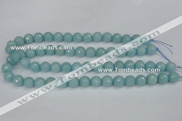 CCN1864 15 inches 12mm faceted round candy jade beads wholesale