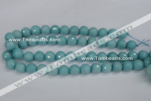 CCN1865 15 inches 14mm faceted round candy jade beads wholesale