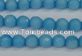 CCN1872 15 inches 8mm faceted round candy jade beads wholesale