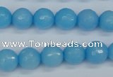 CCN1873 15 inches 10mm faceted round candy jade beads wholesale