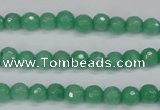 CCN1880 15 inches 4mm faceted round candy jade beads wholesale