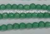 CCN1881 15 inches 6mm faceted round candy jade beads wholesale