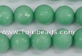 CCN1885 15 inches 14mm faceted round candy jade beads wholesale