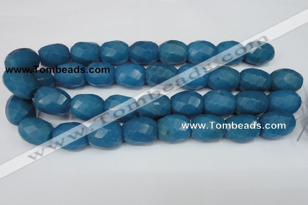 CCN189 15.5 inches 18*22mm faceted drum candy jade beads