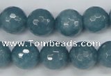 CCN1915 15 inches 14mm faceted round candy jade beads wholesale