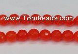 CCN1951 15 inches 6mm faceted round candy jade beads wholesale