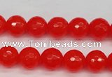 CCN1953 15 inches 10mm faceted round candy jade beads wholesale