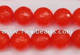 CCN1955 15 inches 14mm faceted round candy jade beads wholesale