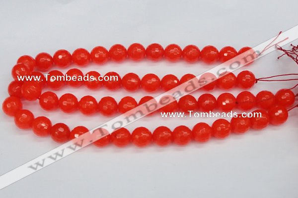 CCN1955 15 inches 14mm faceted round candy jade beads wholesale