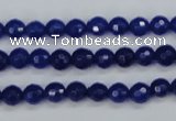 CCN1961 15 inches 6mm faceted round candy jade beads wholesale