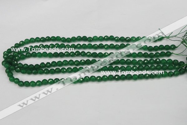 CCN1971 15 inches 6mm faceted round candy jade beads wholesale