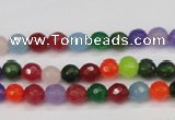 CCN1981 15 inches 6mm faceted round candy jade beads wholesale