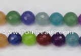 CCN1983 15 inches 10mm faceted round candy jade beads wholesale