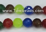 CCN1984 15 inches 12mm faceted round candy jade beads wholesale