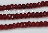 CCN1989 15 inches 4*6mm faceted rondelle candy jade beads wholesale