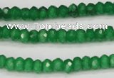 CCN1996 15 inches 4*6mm faceted rondelle candy jade beads wholesale