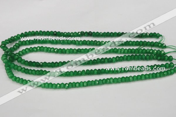 CCN1996 15 inches 4*6mm faceted rondelle candy jade beads wholesale