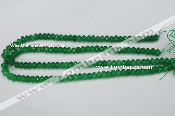 CCN1997 15 inches 5*8mm faceted rondelle candy jade beads wholesale