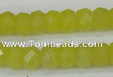 CCN2006 15 inches 8*12mm faceted rondelle candy jade beads wholesale