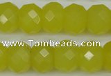 CCN2008 15 inches 12*16mm faceted rondelle candy jade beads wholesale