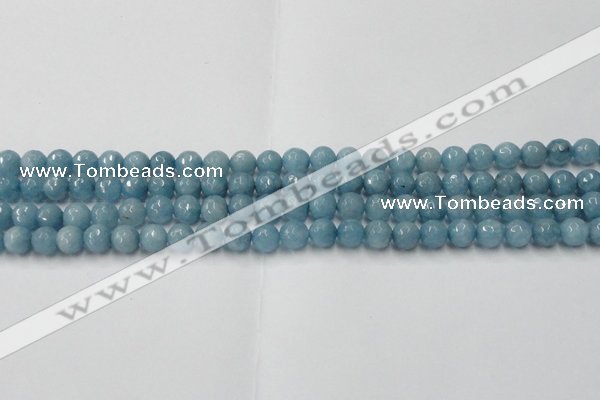 CCN2016 15 inches 6mm faceted round candy jade beads wholesale