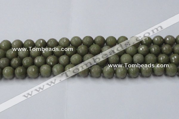 CCN2027 15 inches 14mm faceted round candy jade beads wholesale