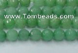 CCN2029 15 inches 4mm faceted round candy jade beads wholesale