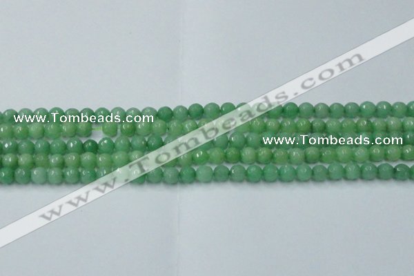 CCN2029 15 inches 4mm faceted round candy jade beads wholesale