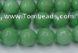 CCN2033 15 inches 12mm faceted round candy jade beads wholesale