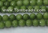 CCN2036 15 inches 4mm faceted round candy jade beads wholesale