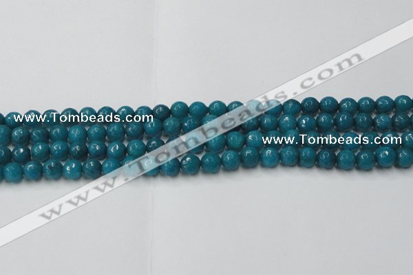 CCN2044 15 inches 6mm faceted round candy jade beads wholesale