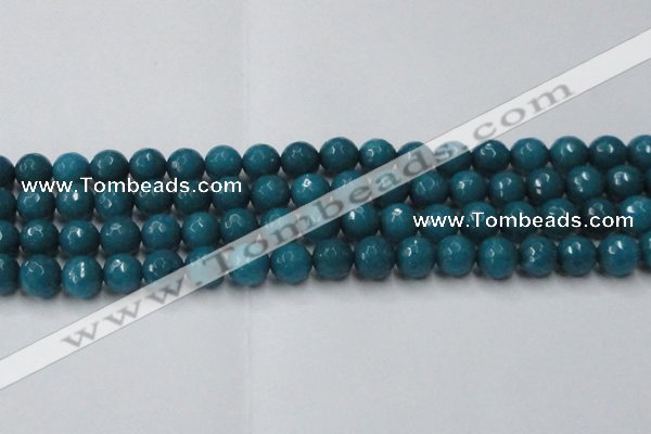 CCN2047 15 inches 12mm faceted round candy jade beads wholesale