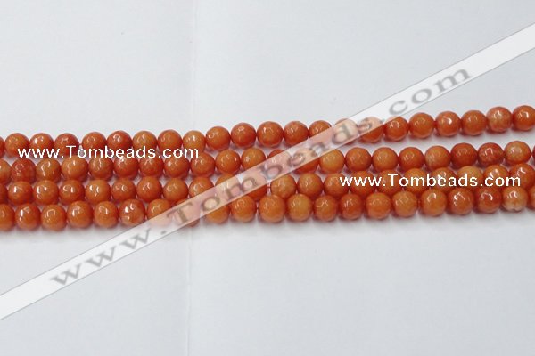 CCN2051 15 inches 6mm faceted round candy jade beads wholesale