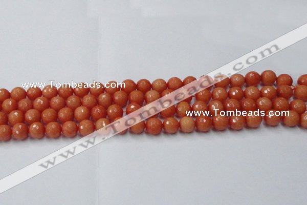 CCN2052 15 inches 8mm faceted round candy jade beads wholesale