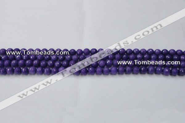 CCN2057 15 inches 4mm faceted round candy jade beads wholesale